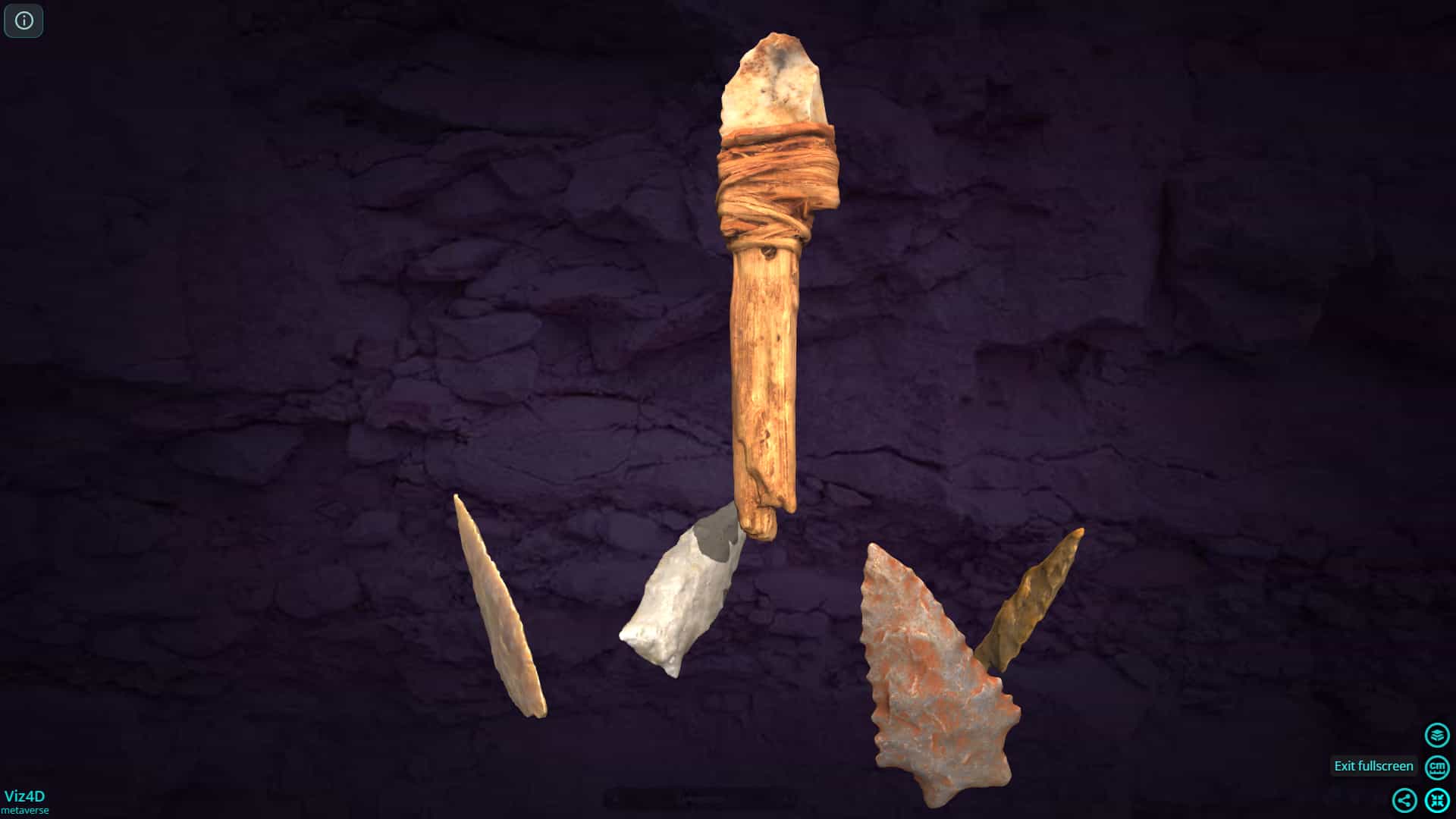 Lưỡi dao và mũi giáo thời kỳ đồ đá.