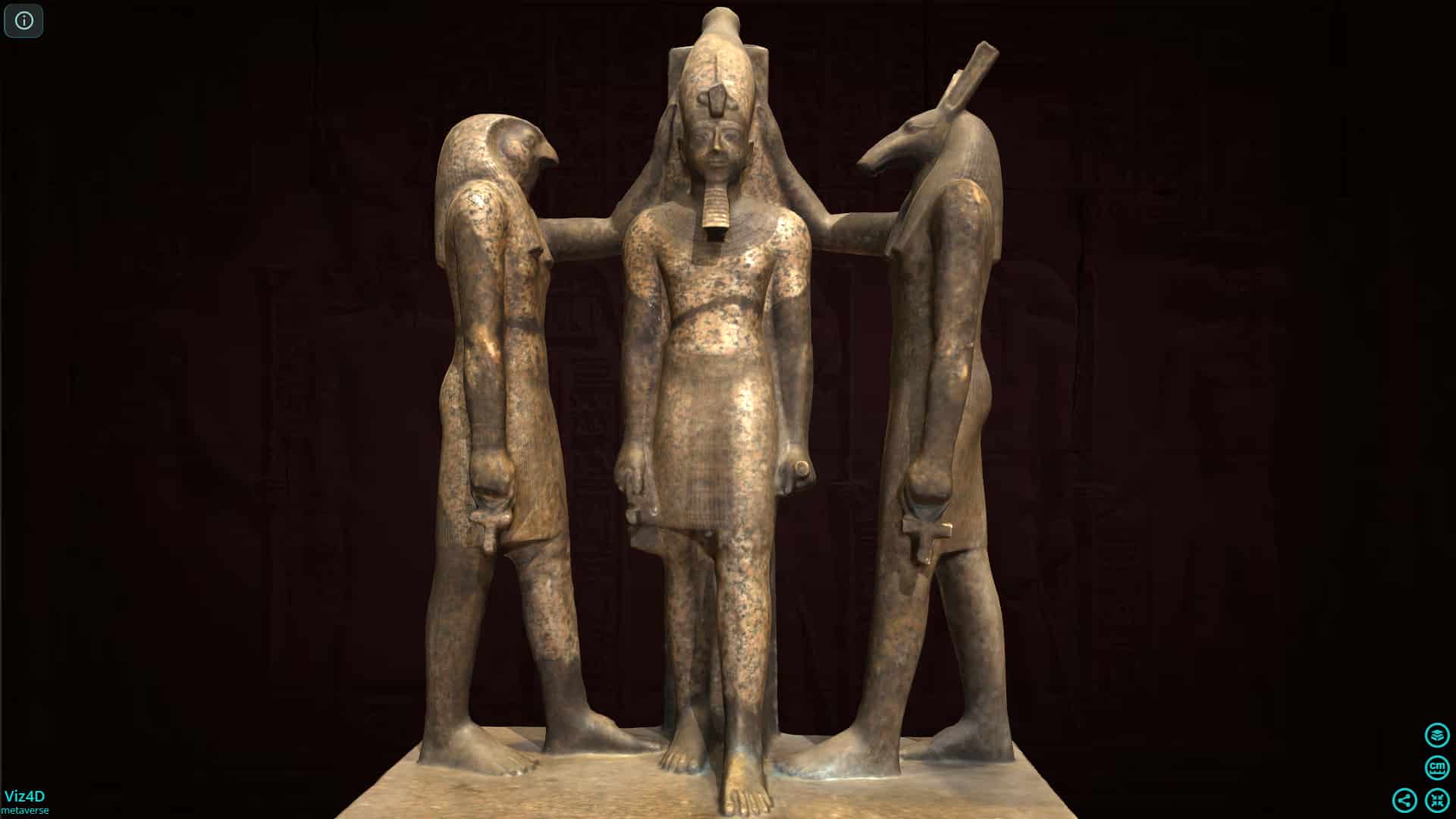 Ramses III cùng các vị thần - Bảo tàng Ai Cập.