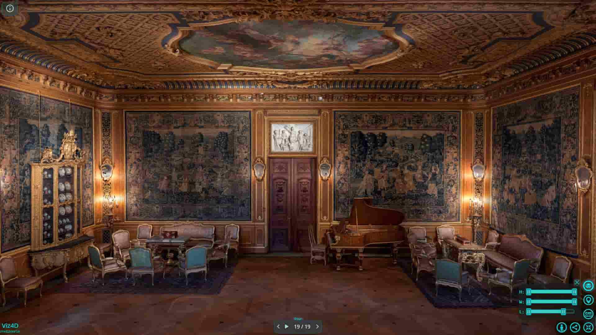17th century Swedish Baroque interior decoration.