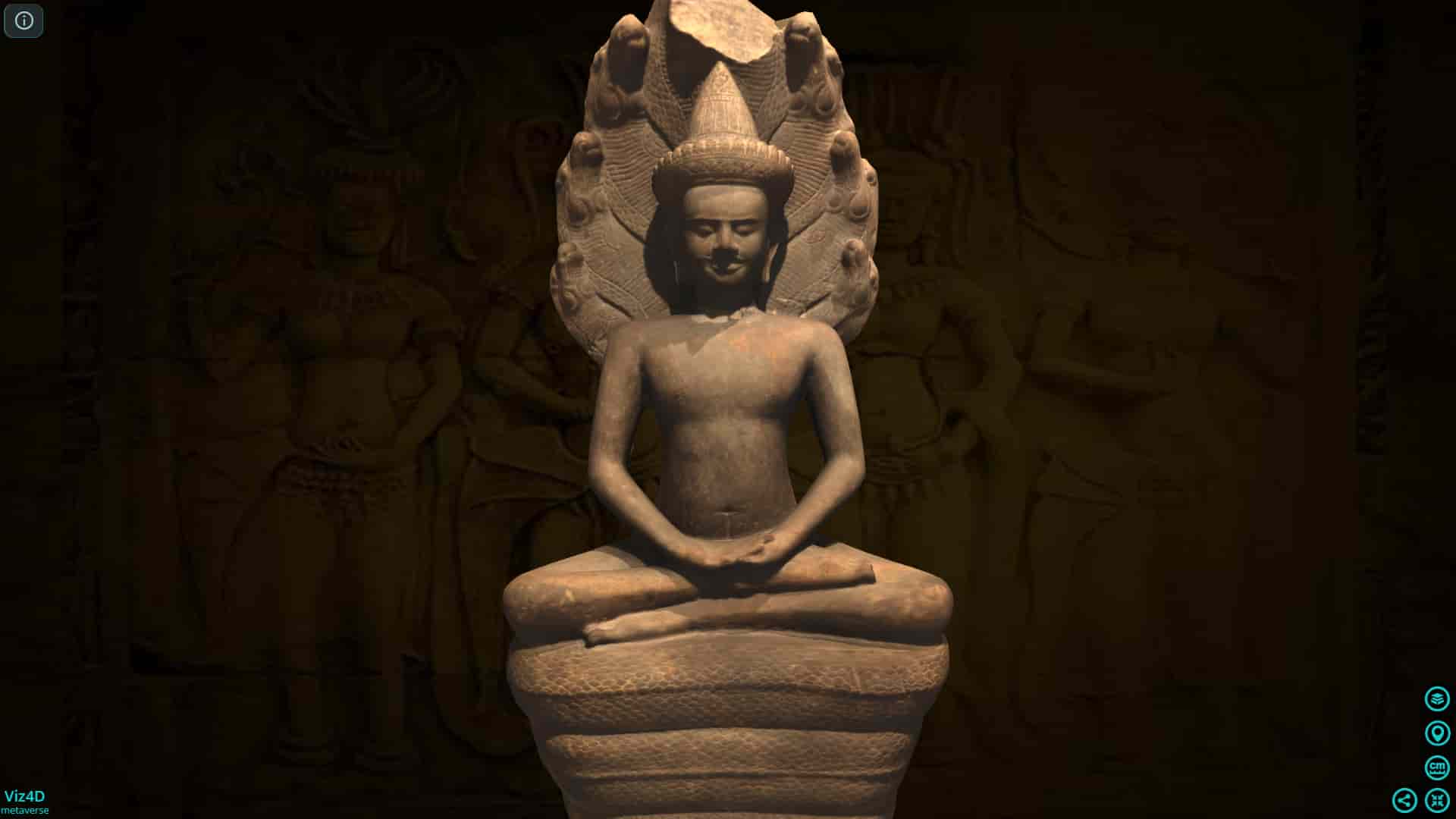 Naga bảo vệ đức Phật - Bảo tàng Cinquantenaire