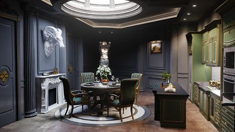 Classic European Interior - Realistic real-time Archviz