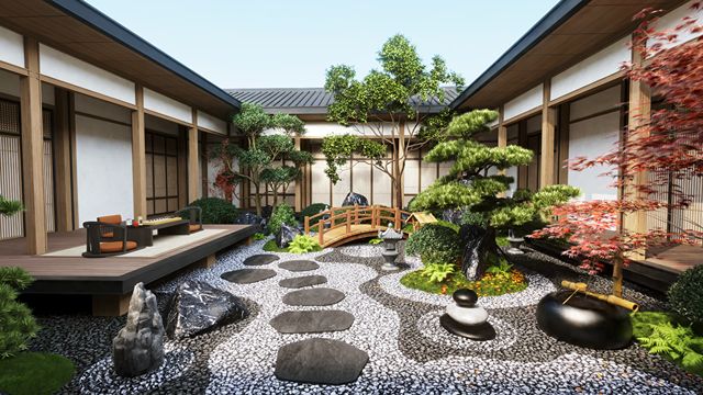 Japanese Garden - Interactive 3D walkthrough - Automated 3DGS Interior Capture