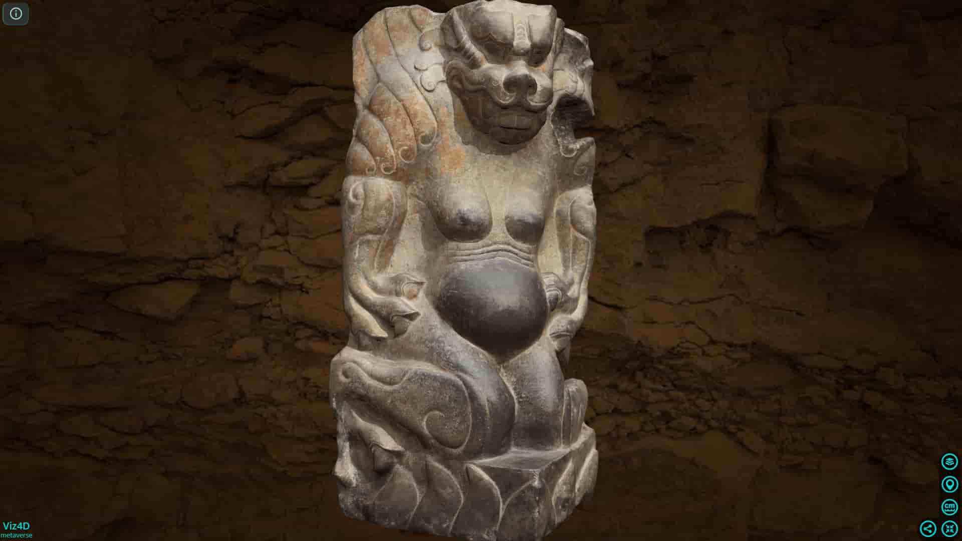 Điêu khắc cổ Xiangtangshan- Bảo tàng Smithsonian